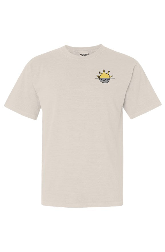 Sun &amp;amp; Moon Heavyweight Embroidered Tee