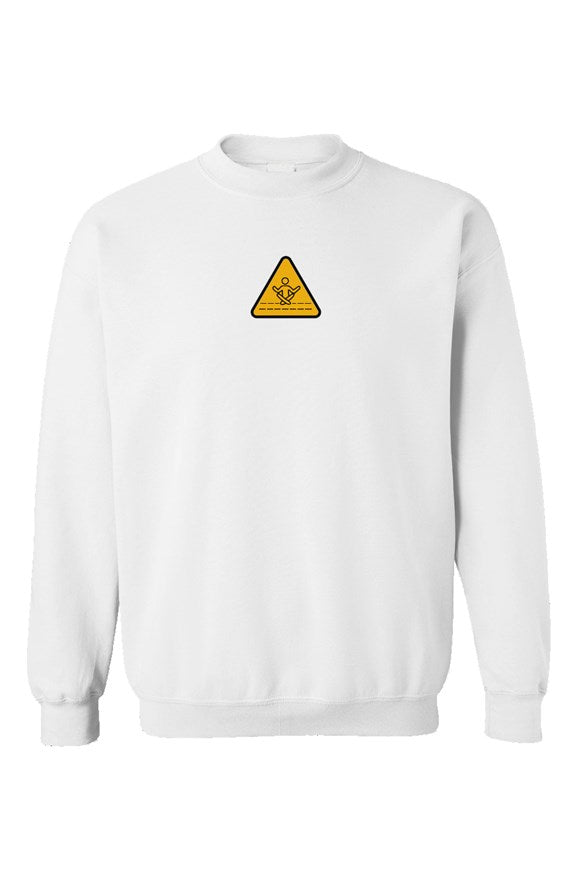 Meditation heavy embroidered crewneck sweatshirt