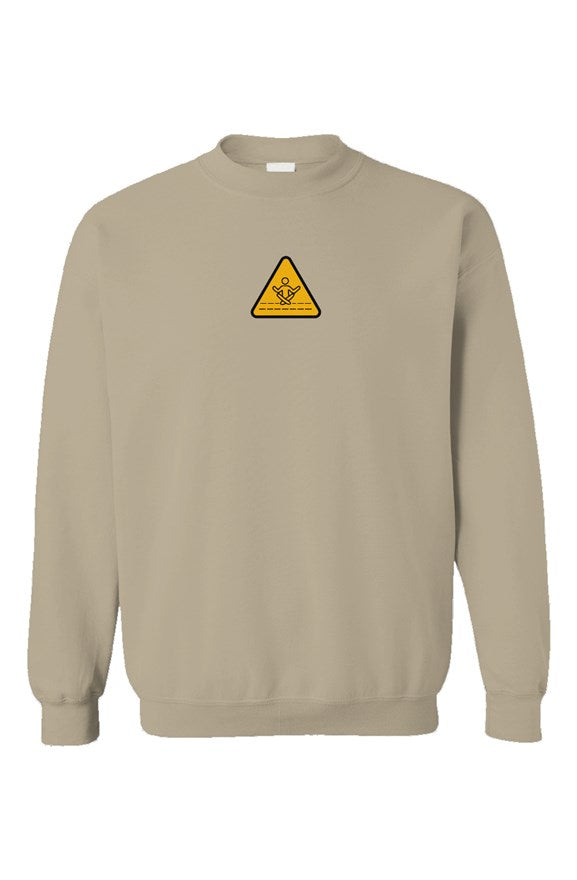 Meditation heavy embroidered crewneck sweatshirt